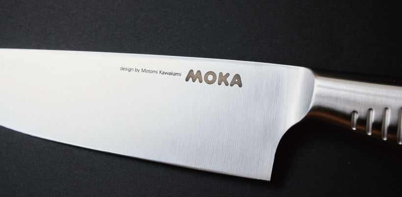 刃物の街・関で生まれた傑作包丁「MOKA」シリーズ。ごく限られたお店でしか扱っていない、左利き用の特別モデルを入荷しました！