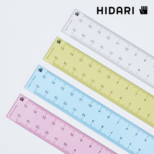 HIDARI 15cm定規／左右兼用【全4色】
