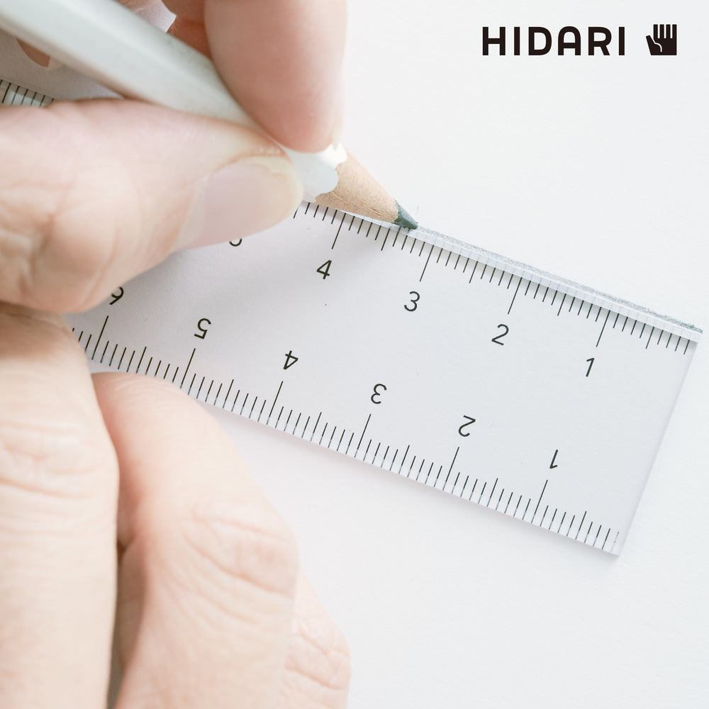 HIDARI 15cm定規／左右兼用【全4色】